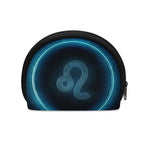 Blue Leo Zodiac Sign Print Coin Purse