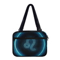 Blue Leo Zodiac Sign Print Double Strap Bible Bag