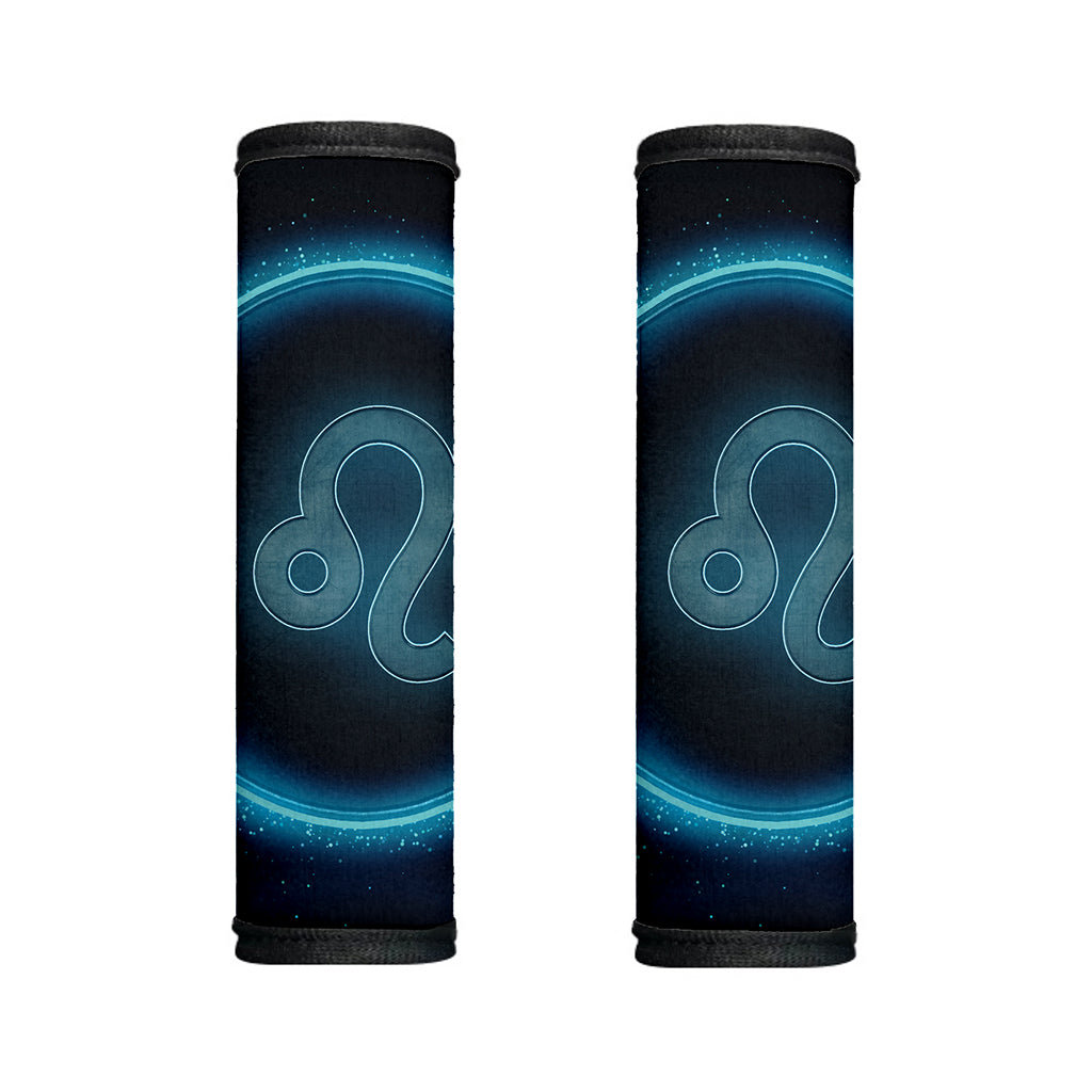 Blue Leo Zodiac Sign Print Handle Covers