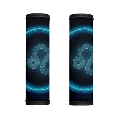 Blue Leo Zodiac Sign Print Handle Covers