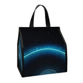 Blue Leo Zodiac Sign Print Insulated Lunch Tote
