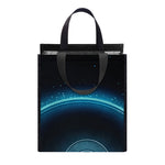 Blue Leo Zodiac Sign Print Insulated Lunch Tote