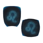 Blue Leo Zodiac Sign Print Office Chair Cover