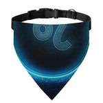 Blue Leo Zodiac Sign Print Over The Collar Dog Bandana