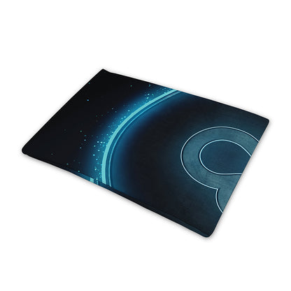 Blue Leo Zodiac Sign Print Pet Cooling Mat Cover
