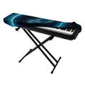 Blue Leo Zodiac Sign Print Piano Keyboard Cover