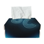 Blue Leo Zodiac Sign Print Rectangle Tissue Box Cover