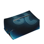 Blue Leo Zodiac Sign Print Rectangle Tissue Box Cover