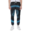 Blue Leo Zodiac Sign Print Joggers