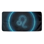 Blue Leo Zodiac Sign Print Towel