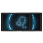 Blue Leo Zodiac Sign Print Trifold Wallet