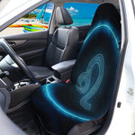 Blue Leo Zodiac Sign Print Waterproof Car Seat Cover