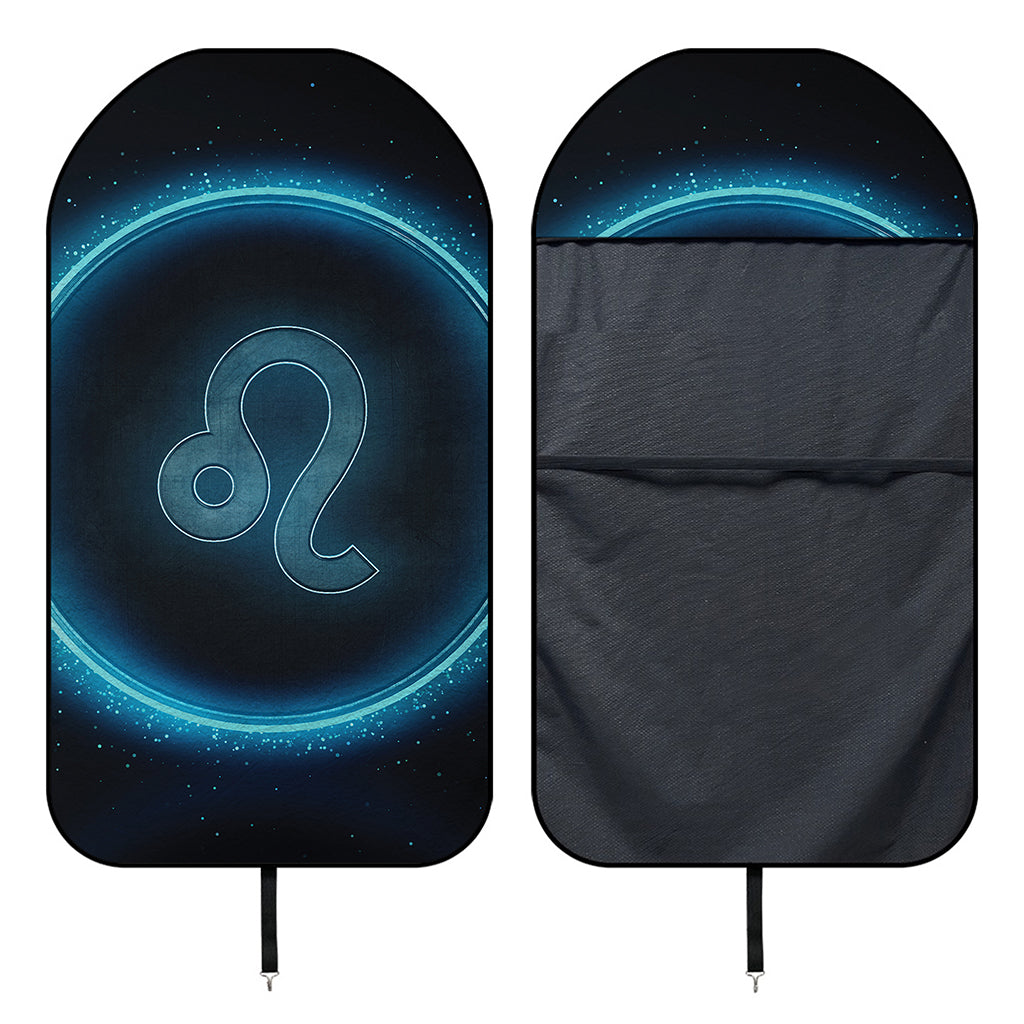 Blue Leo Zodiac Sign Print Waterproof Car Seat Cover