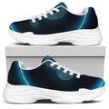 Blue Leo Zodiac Sign Print White Chunky Shoes