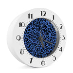Blue Leopard Print Alarm Clock