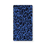Blue Leopard Print Baby Crib Sheet