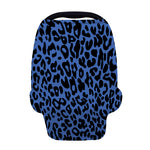Blue Leopard Print Baby Seat Cover
