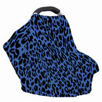 Blue Leopard Print Baby Seat Cover