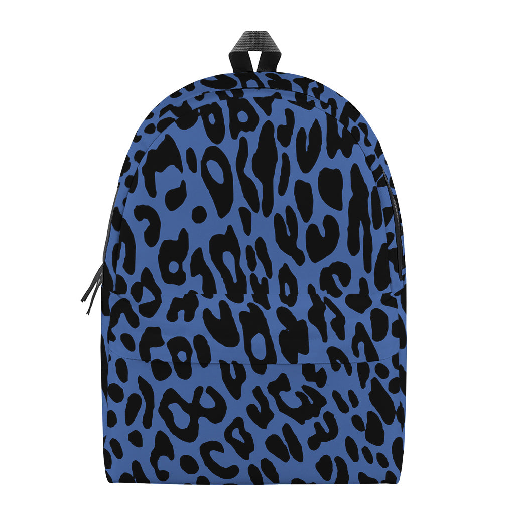 Blue Leopard Print Backpack