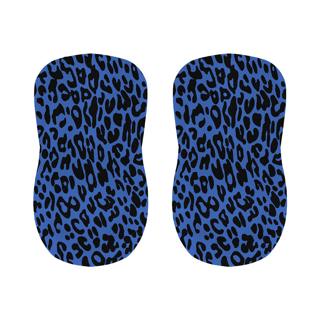 Blue Leopard Print Bar Stool Covers