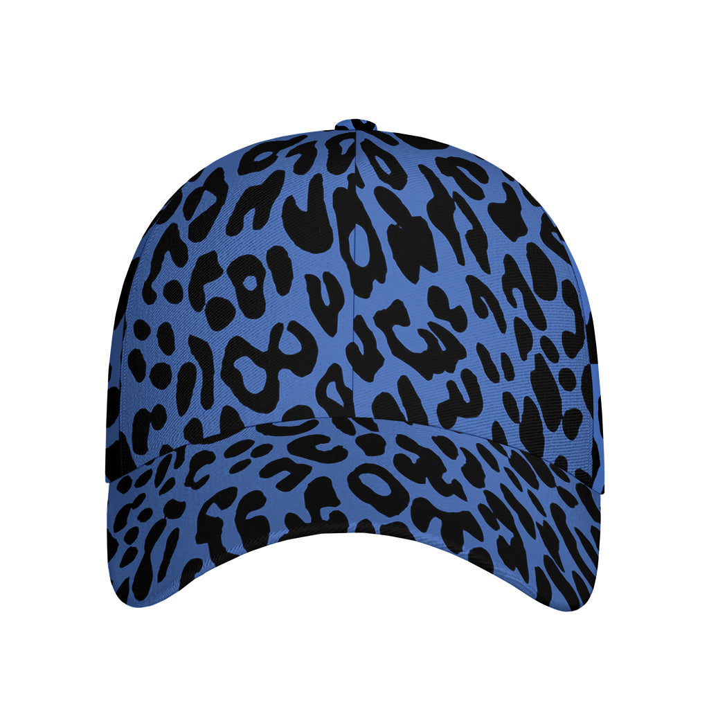 Blue Leopard Print Baseball Cap