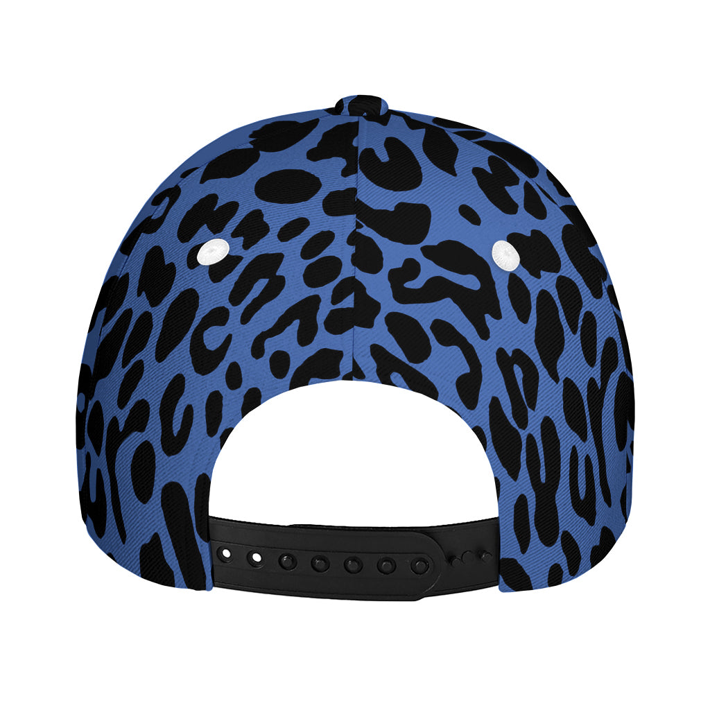 Blue Leopard Print Baseball Cap