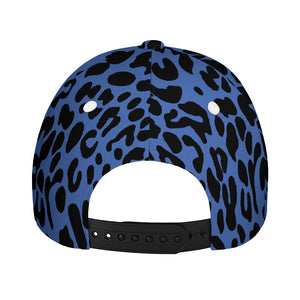 Blue Leopard Print Baseball Cap