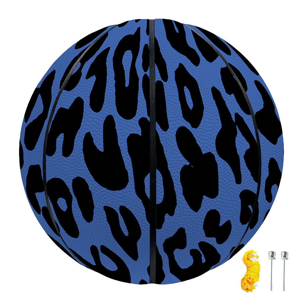 Blue Leopard Print Basketball