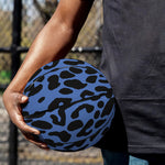Blue Leopard Print Basketball