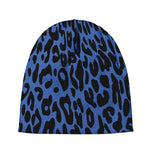 Blue Leopard Print Beanie