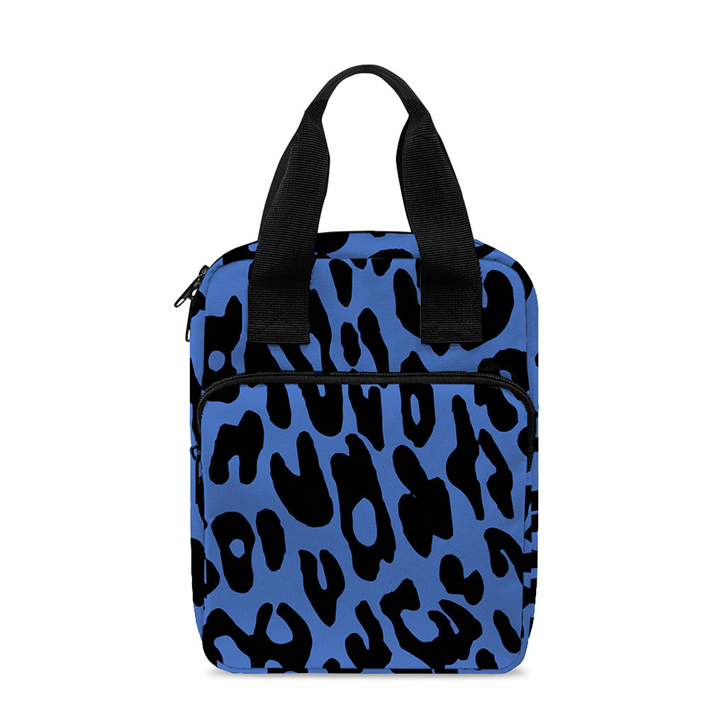 Blue Leopard Print Bible Tote Bag