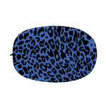 Blue Leopard Print Car Side Mirror Covers
