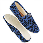 Blue Leopard Print Casual Shoes