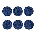 Blue Leopard Print Coaster Set
