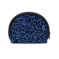 Blue Leopard Print Coin Purse