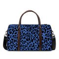 Blue Leopard Print Duffel Bag