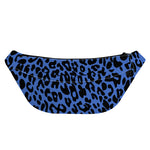 Blue Leopard Print Fanny Pack