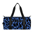 Blue Leopard Print Gym Bag