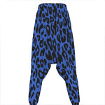 Blue Leopard Print Hammer Pants