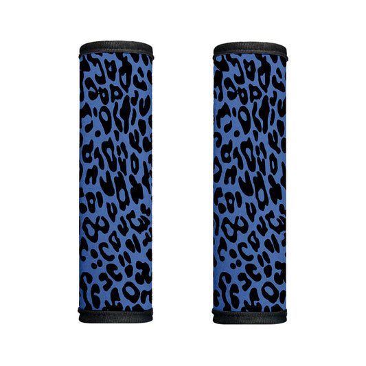 Blue Leopard Print Handle Covers