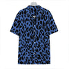 Blue Leopard Print Hawaiian Shirt