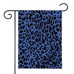Blue Leopard Print House Flag