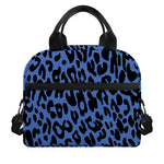 Blue Leopard Print Insulated Lunch Bag