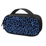 Blue Leopard Print Insulin Cooler Travel Case