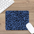 Blue Leopard Print Mouse Pad