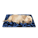 Blue Leopard Print Pet Cooling Mat Cover