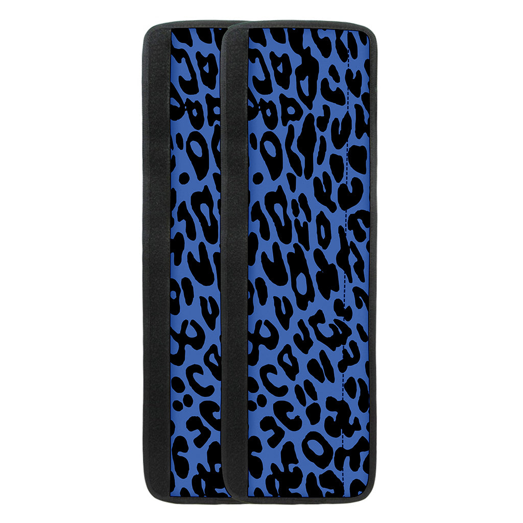 Blue Leopard Print Refrigerator Handle Covers