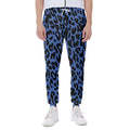 Blue Leopard Print Joggers