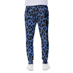 Blue Leopard Print Scuba Joggers