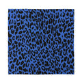 Blue Leopard Print Silk Bandana
